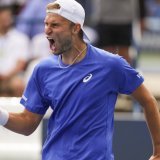 Leandro Riedi est en huitièmes de finale à New York KEYSTONE/AP/Kirsty Wigglesworth